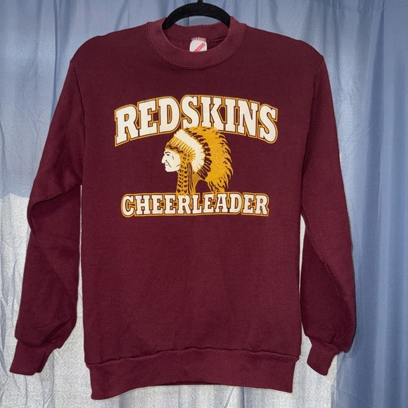 Jerzees Sweaters - Vintage Jerzees Washington Redskins Cheerleader Crewneck Sweatshirt USA Size S